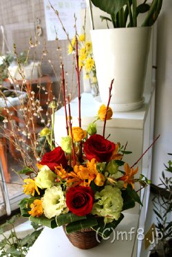 移転祝いのアレンジ花/当日宅配