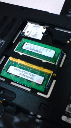 INSPIRON6400 メモリ増設