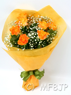 7本のバラの花束