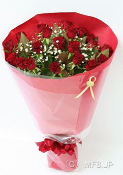 20本のバラの花束