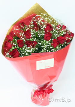 27本のバラの花束
